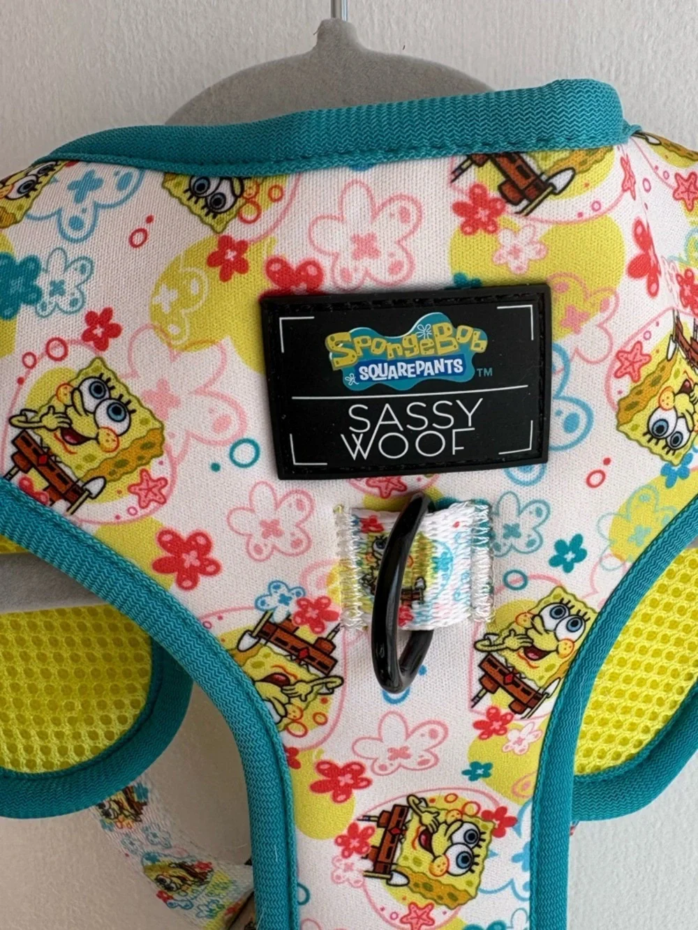 Sassy Woof x SpongeBob SquarePants Dog Harness size Large